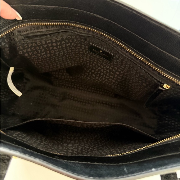 Kate Spade Black Tote with Silver Accents - Picture 3 of 3